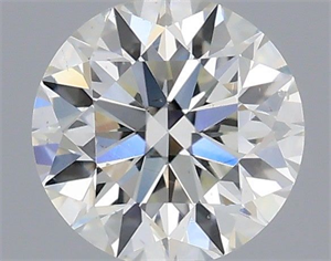 Picture of Natural Diamond 0.42 Carats, Round with Excellent Cut, G Color, VS2 Clarity and Certified by IGI