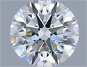 Natural Diamond 0.42 Carats, Round with Excellent Cut, H Color, VS2 Clarity and Certified by IGI