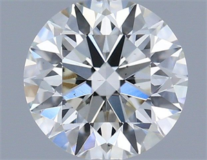 Picture of Natural Diamond 0.42 Carats, Round with Excellent Cut, H Color, VS2 Clarity and Certified by IGI