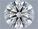 Natural Diamond 0.47 Carats, Round with Excellent Cut, H Color, SI1 Clarity and Certified by IGI