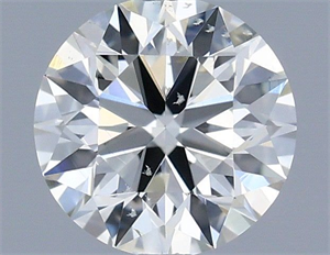 Picture of Natural Diamond 0.43 Carats, Round with Excellent Cut, H Color, SI1 Clarity and Certified by IGI
