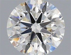 Picture of Natural Diamond 0.42 Carats, Round with Excellent Cut, H Color, SI2 Clarity and Certified by IGI