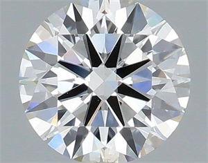 Picture of Natural Diamond 0.41 Carats, Round with Excellent Cut, H Color, SI2 Clarity and Certified by IGI