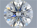 Natural Diamond 0.41 Carats, Round with Excellent Cut, H Color, VS2 Clarity and Certified by IGI