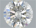 Natural Diamond 0.41 Carats, Round with Excellent Cut, I Color, SI1 Clarity and Certified by IGI