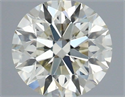 Natural Diamond 0.41 Carats, Round with Excellent Cut, K Color, VVS2 Clarity and Certified by IGI