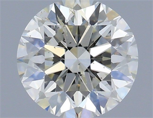 Picture of Natural Diamond 0.47 Carats, Round with Excellent Cut, H Color, SI2 Clarity and Certified by IGI