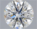 Natural Diamond 0.59 Carats, Round with Excellent Cut, H Color, VS1 Clarity and Certified by IGI