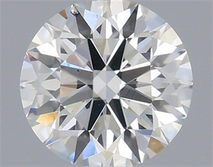 Picture of Natural Diamond 0.42 Carats, Round with Excellent Cut, G Color, VS2 Clarity and Certified by IGI