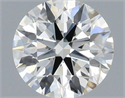 Natural Diamond 0.52 Carats, Round with Excellent Cut, H Color, SI2 Clarity and Certified by IGI