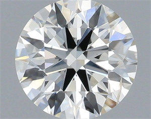 Picture of Natural Diamond 0.52 Carats, Round with Excellent Cut, H Color, SI2 Clarity and Certified by IGI