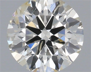 Picture of Natural Diamond 0.50 Carats, Round with Excellent Cut, I Color, SI2 Clarity and Certified by IGI