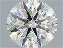 Natural Diamond 0.50 Carats, Round with Excellent Cut, I Color, SI2 Clarity and Certified by IGI