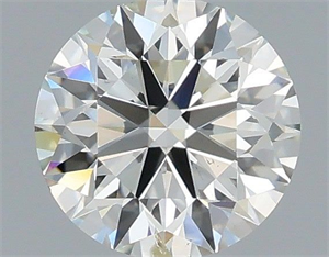 Picture of Natural Diamond 0.50 Carats, Round with Excellent Cut, I Color, SI2 Clarity and Certified by IGI