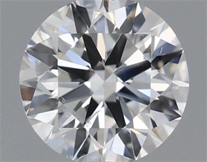 Picture of Natural Diamond 0.40 Carats, Round with Excellent Cut, E Color, SI1 Clarity and Certified by IGI