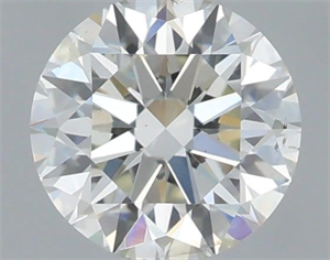 Picture of Natural Diamond 0.41 Carats, Round with Excellent Cut, H Color, SI2 Clarity and Certified by IGI
