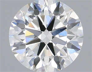 Picture of Natural Diamond 0.41 Carats, Round with Excellent Cut, E Color, VS2 Clarity and Certified by IGI