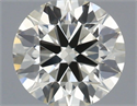 Natural Diamond 0.44 Carats, Round with Excellent Cut, K Color, VS1 Clarity and Certified by IGI