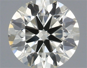 Picture of Natural Diamond 0.44 Carats, Round with Excellent Cut, K Color, VS1 Clarity and Certified by IGI