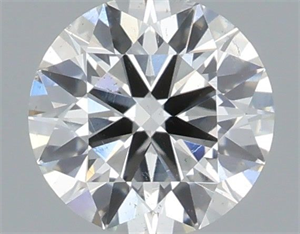 Picture of Natural Diamond 0.41 Carats, Round with Excellent Cut, H Color, SI1 Clarity and Certified by IGI