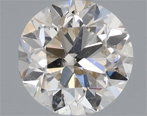 Picture of Natural Diamond 1.02 Carats, Round with Very Good Cut, J Color, SI2 Clarity and Certified by IGI