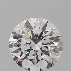 Picture of Natural Diamond 0.53 Carats, Round with Excellent Cut, H Color, VS1 Clarity and Certified by GIA