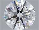 Lab Grown Diamond 1.37 Carats, Round with Excellent Cut, D Color, VVS2 Clarity and Certified by IGI