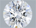 Del inventario de diamantes de laboratorio, 1.35 quilates, Redondo , Color D, claridad VVS2 y certificado IGI