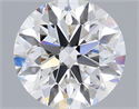 Del inventario de diamantes de laboratorio, 1.34 quilates, Redondo , Color E, claridad VVS2 y certificado IGI