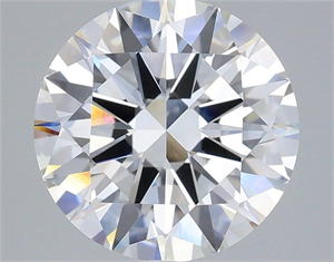 Picture of Lab Grown Diamond 3.53 Carats, Round with Excellent Cut, E Color, VVS2 Clarity and Certified by IGI