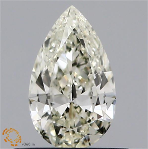 Picture of Natural Diamond 0.50 Carats, Pear with  Cut, K Color, VS1 Clarity and Certified by IGI