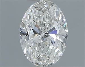Foto Diamante Natural 0.50 quilates, Ovalado , Color H, claridad SI1 y certificado IGI de
