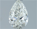 Natural Diamond 0.73 Carats, Pear with  Cut, H Color, IF Clarity and Certified by IGI