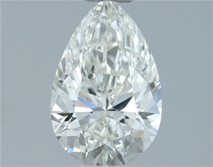 Picture of Natural Diamond 0.73 Carats, Pear with  Cut, H Color, IF Clarity and Certified by IGI