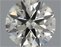 Natural Diamond 0.41 Carats, Round with Excellent Cut, L Color, SI2 Clarity and Certified by IGI