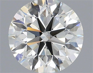 Picture of Natural Diamond 0.70 Carats, Round with Excellent Cut, K Color, VVS2 Clarity and Certified by GIA