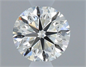 Natural Diamond 0.40 Carats, Round with Very Good Cut, I Color, VVS2 Clarity and Certified by GIA