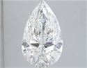 Diamante Natural 5.01 quilates, De pera , Color H, claridad SI2 y certificado GIA
