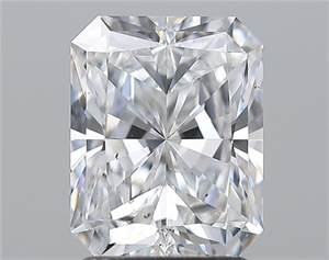Picture of Natural Diamond 2.00 Carats, Radiant with  Cut, D Color, VS2 Clarity and Certified by GIA