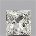 Natural Diamond 1.21 Carats, Princess with  Cut, L Color, SI1 Clarity and Certified by GIA