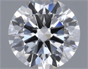 Natural Diamond 0.41 Carats, Round with Excellent Cut, D Color, SI1 Clarity and Certified by IGI