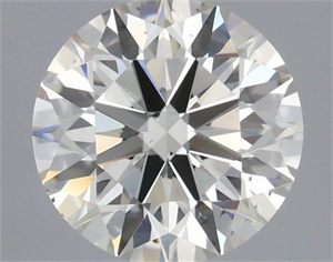 Picture of Natural Diamond 0.70 Carats, Round with Excellent Cut, K Color, SI1 Clarity and Certified by IGI