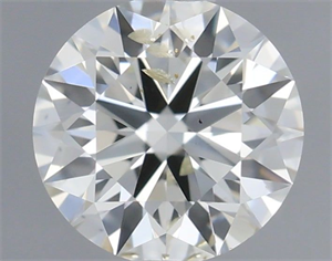 Picture of Natural Diamond 0.41 Carats, Round with Excellent Cut, H Color, SI1 Clarity and Certified by IGI