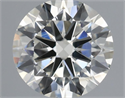 Natural Diamond 0.58 Carats, Round with Excellent Cut, I Color, SI1 Clarity and Certified by IGI