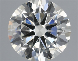 Picture of Natural Diamond 0.58 Carats, Round with Excellent Cut, I Color, SI1 Clarity and Certified by IGI