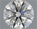 Natural Diamond 0.41 Carats, Round with Excellent Cut, H Color, SI1 Clarity and Certified by IGI