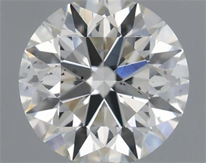 Picture of Natural Diamond 0.41 Carats, Round with Excellent Cut, H Color, SI1 Clarity and Certified by IGI