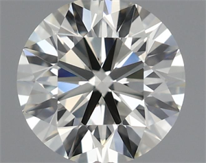 Picture of Natural Diamond 0.52 Carats, Round with Excellent Cut, J Color, VVS1 Clarity and Certified by IGI