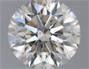 Natural Diamond 0.54 Carats, Round with Excellent Cut, J Color, SI2 Clarity and Certified by GIA