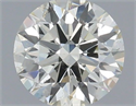 Natural Diamond 0.71 Carats, Round with Excellent Cut, J Color, SI1 Clarity and Certified by IGI